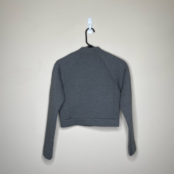 Everlane Bomber Jacket Street Fleece Cropped Full Zip - Picture 2 of 7